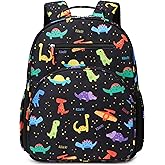 abshoo Cute Lightweight Kids Backpacks for Boys Kindergarten Elementary School Backpack for Boy ages 4-8 (Dinosaur Black)