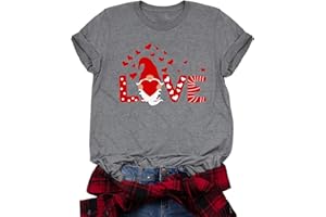 LHBNK Cat Valentines Day T Shirt Women Cute Cat Graphic Tees Happy Valentine Gift Casual Holiday Tops