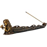 Top Collection Cute Fairy Incense Holder - Hand Painted Mythical Creature with Butterfly Figurine- Fits Standard Incense Sticks- 10-Inch Long Collectible Incense Burner
