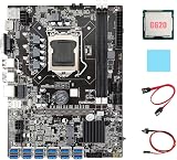 Lodokdre B75 ETH Miner Motherboard 12 PCIE to USB G620 CPU Cable Kit view 1