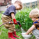 COOLJOB Kids Garden Gloves 3 Pairs Non-Slip Latex Coating 4-6 Years view 3