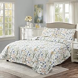 Ycosy Floral Quilt Sets Twin Size Reversible