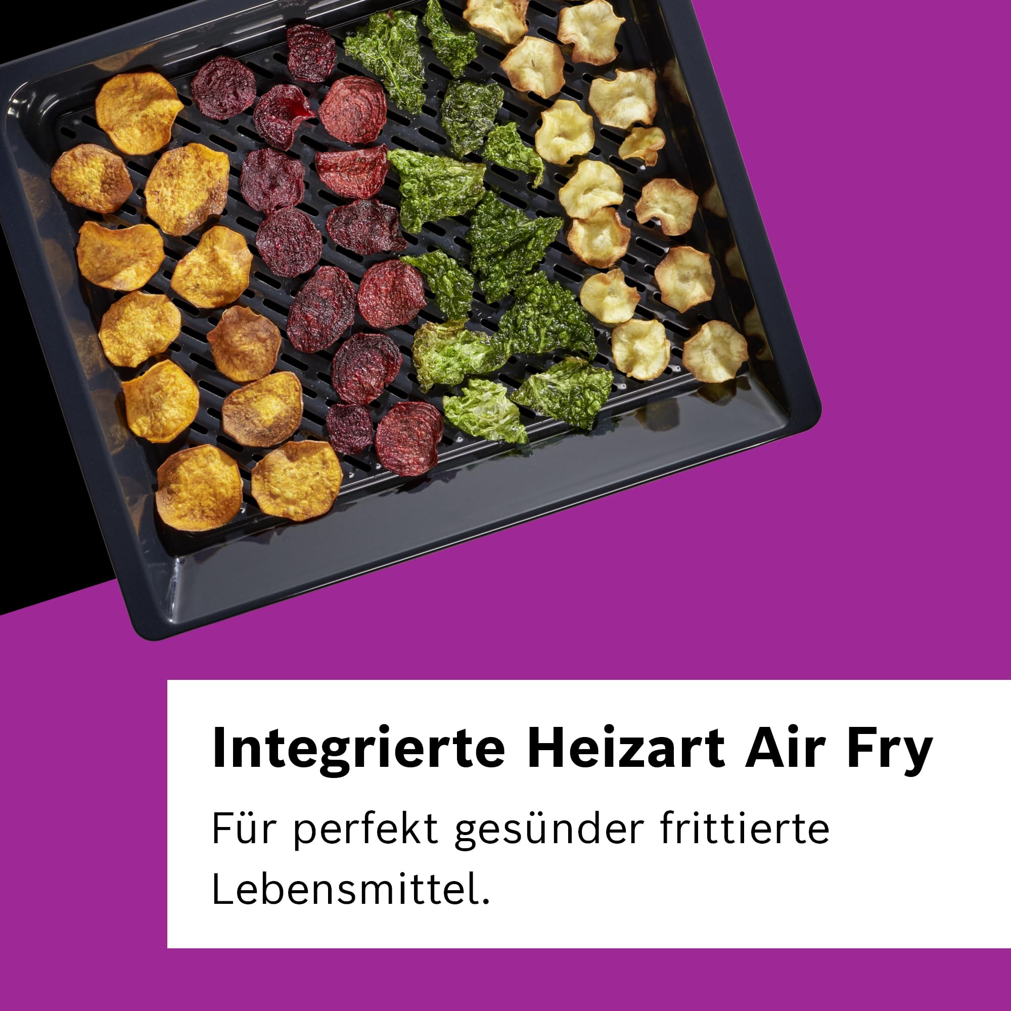 Bosch HBG7221B2, Serie 8 Smarter Einbau-Backofen, 60 x 60 cm, Made in Germany, Hydrolyse Reinigung, Air Fry, Bosch Assist Automatikprogramme, 3D Heißluft, Farbiger Touchscreen mit Bedienring, Schwarz 5