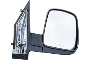 Dependable Direct Right Passenger Side Door Mirror Compatible with Chevy Express GMC Savana Textured Non-Heated Manual Folding (2003-2017) - GM1321284