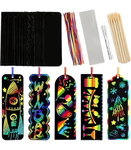 Baker Ross – 8 Máscaras Navideñas De Arte Rascador Para Manualidades Infantiles