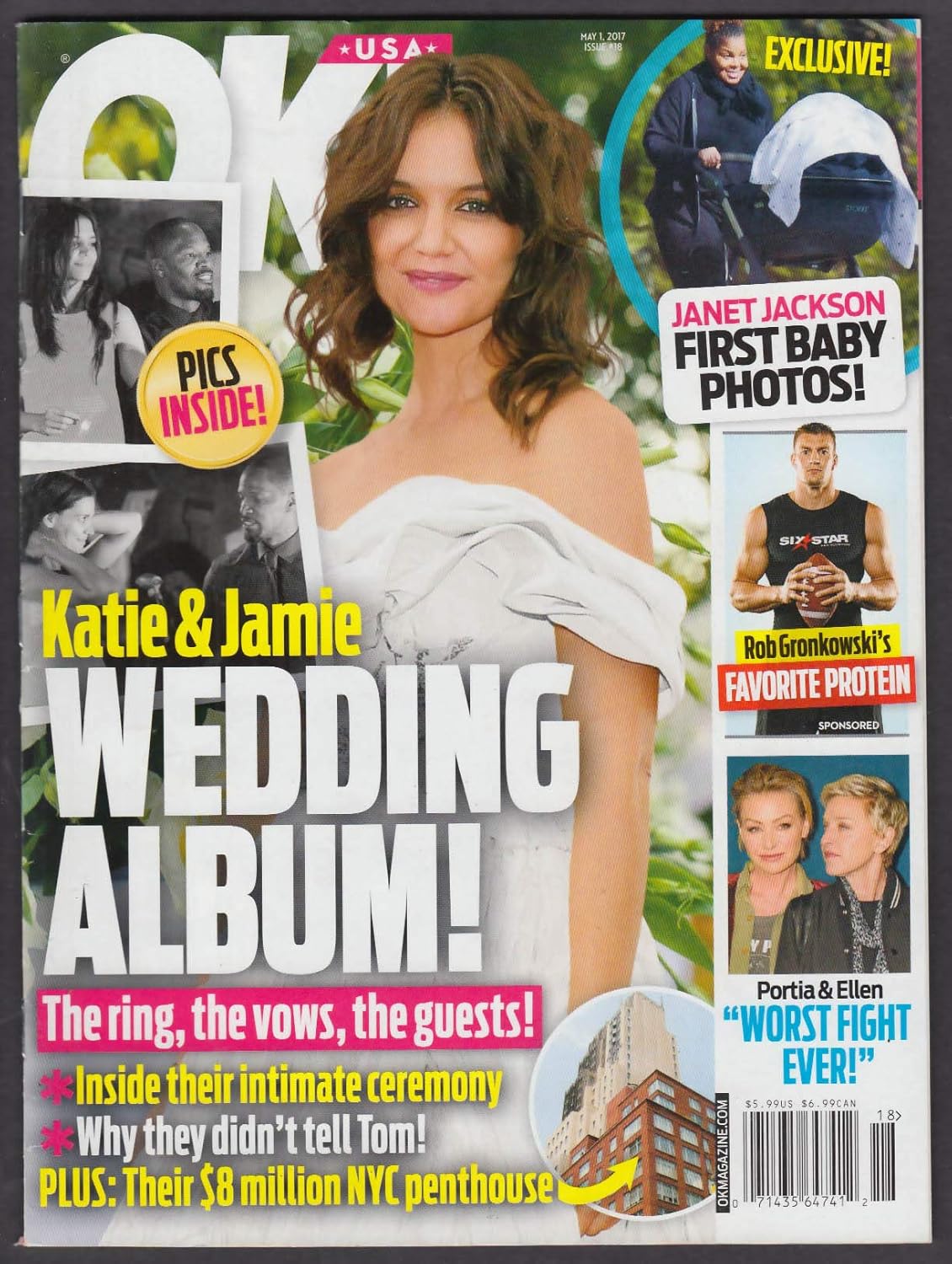 OK Katie Holmes Jamie Foxx Rob Gronkowski Portia Ellen Janet Jackson ++ 5/1 2017