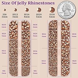 TINKRSTUFF Resin Jelly Rhinestones for Crafting