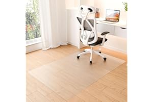 Futurwit Large Office Chair Mat for Hardwood Floors, 46" x 72" Hard Floor Protector for Desk Chair, Easy Glide Transparent Plastic Floor Mat for Rolling Chairs (Rectangle)