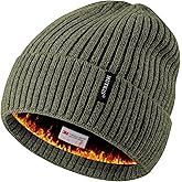 Beanie Hats for Men 30% Merino Wool Knit Hat, Winter Hats for Women Thick Warm Lined, Beanie for Women Cold Weather Skull Cap