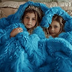 Bedsure Soft Bright Blue Twin Blanket for