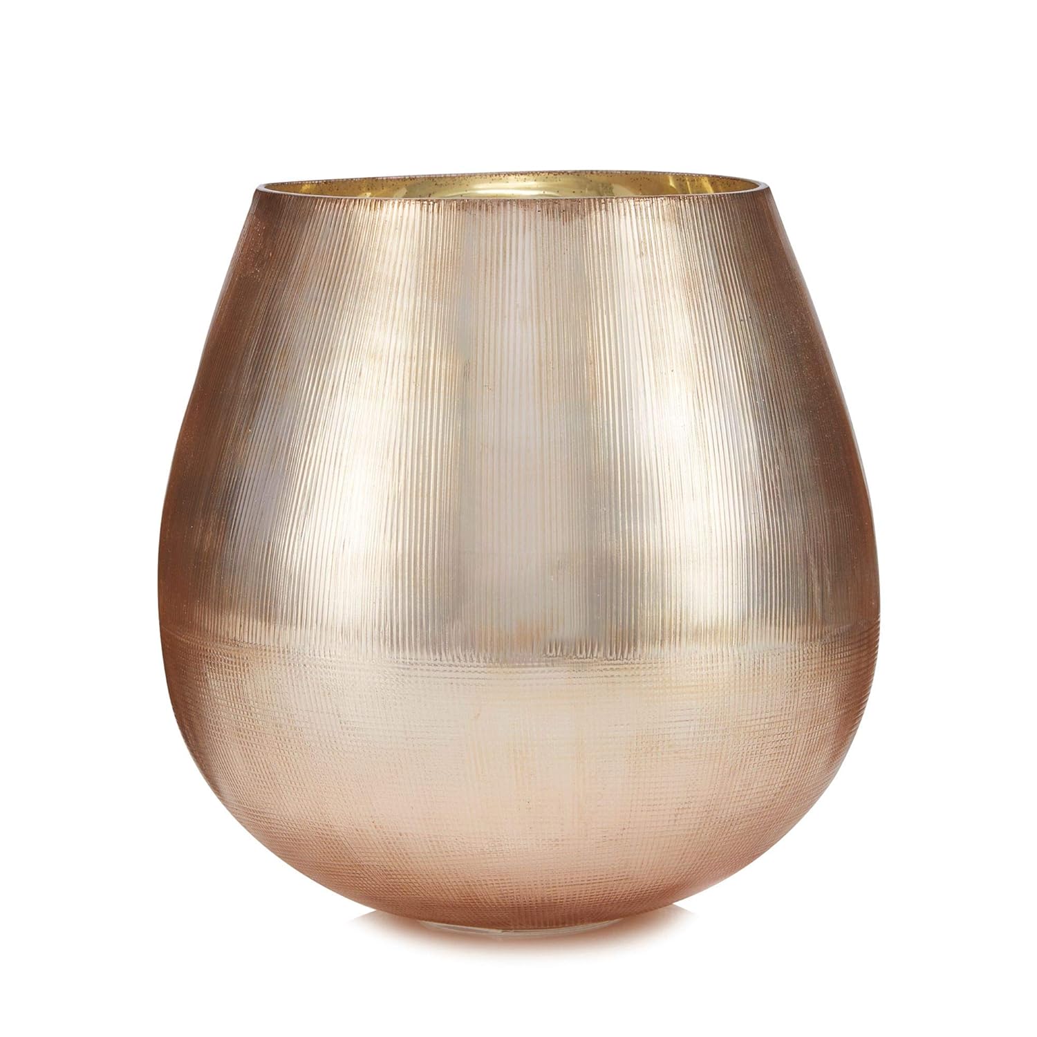 Debenhams Star By Julien Macdonald Rose Gold Glass Textured Vase
