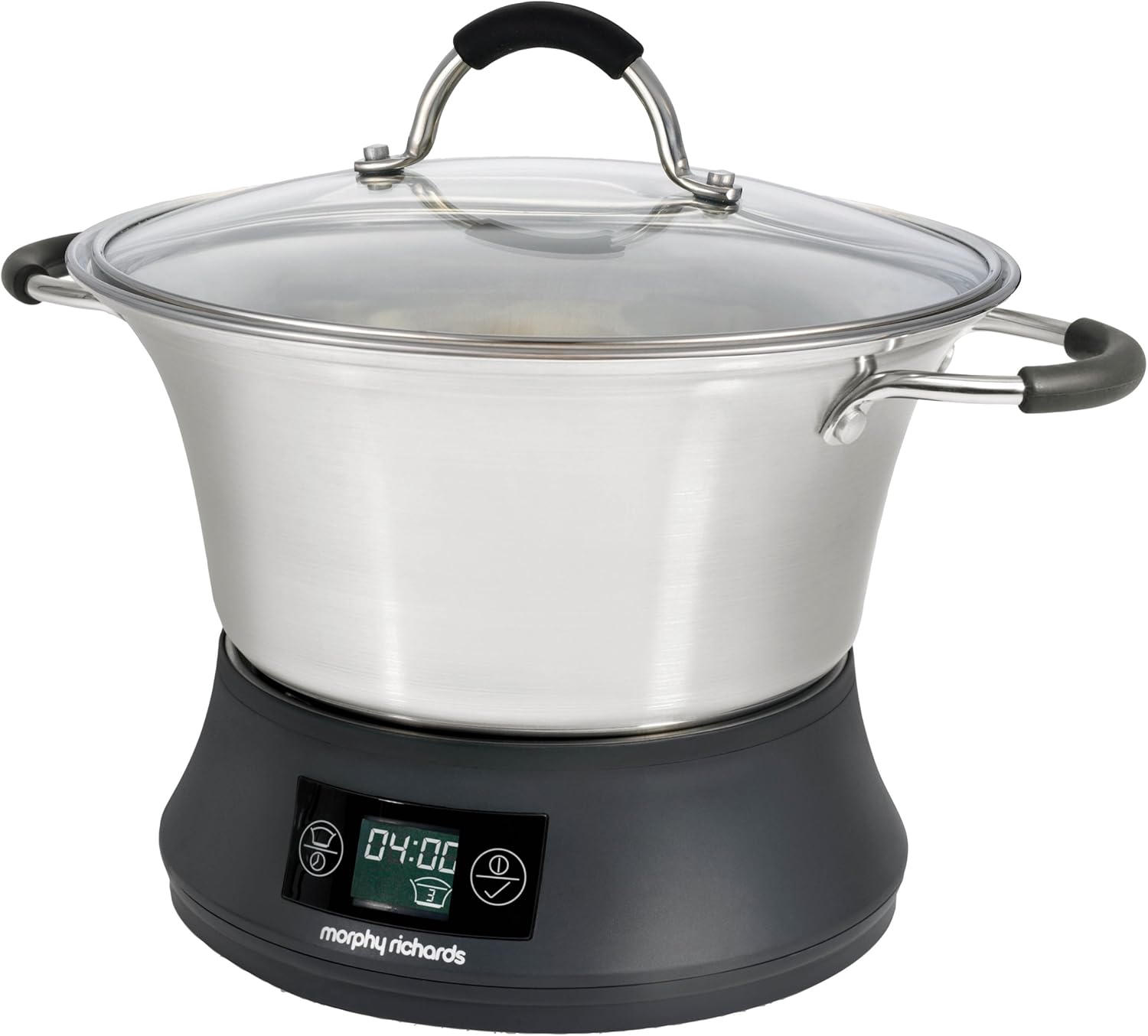 Morphy Richards Flavour Savour Slow Cooker, 4.5 Litre Stainless Steel