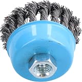 AB Tools Wire Cup Brush Wheel 3" Twist Knot 6 Pack for Angle Grinder M14 view 3