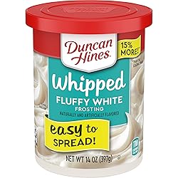 Duncan Hines Whipped Frosting, Fluffy White, 14 oz