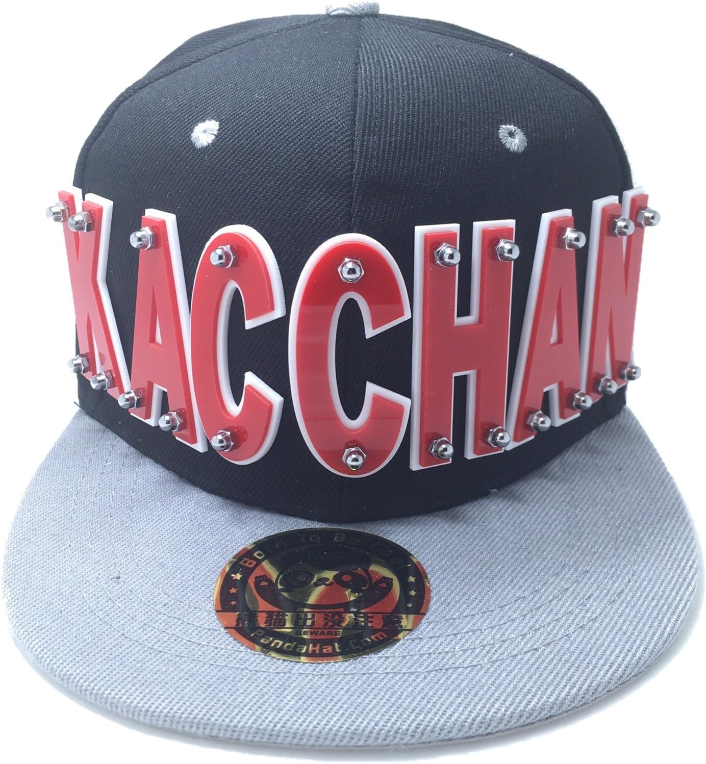 KACCHAN HAT in Black with Grey Brim