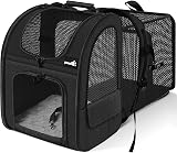 Pecute Cat Carrier Dog Backpack Expandable Breathable Mesh Front Opening