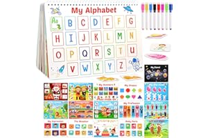 ZMLM Busy-Book Preschool Learning Activities: Toddler Newest 34 Themes Montessori Toys for Girl Boy 1 2 3 4 Years Old Kid Learning Toys Autism Sensory Fine Motor Skills Birthday Gift Christmas