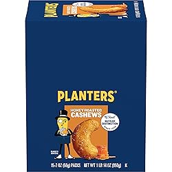 Planters Cashews Super Tube Nuts, Honey