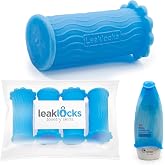 Rinseroo LeakLocks&reg; Toiletry Skins&trade; Elastic Sleeve for Travel Container | Leak Proofing, Standard and Travel Sized Toiletries, Reusable Accessory, For Luggage, Suitcase, Carry-on