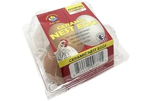 Cackle Hatchery Ceramic Nest Eggs - Assorted (Brown & White) 4 Pack