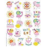 Eureka Flamingo Strawberry Lemonade Scented Stickers, Pack of 80