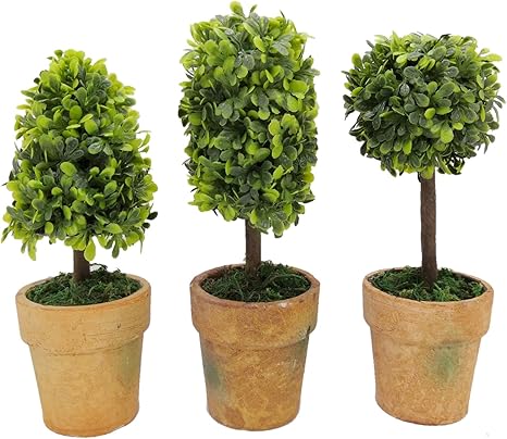 Amazon Briqual フェイクグリーン 観葉植物 人工 デスク パソコン リモート インテリア カフェ ミニグリーン プレゼント 3本セット 人工観葉植物 オンライン通販