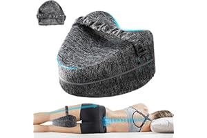 Vertdens Leg Pillow, Knee Pillow for Side Sleepers, Comes with a Spare Pillowcase Valued at $10，Leg Pillows for Sleeping,Knee Cushion for Sleeping,Suitable for Relieving Leg, Back, Knee Pain