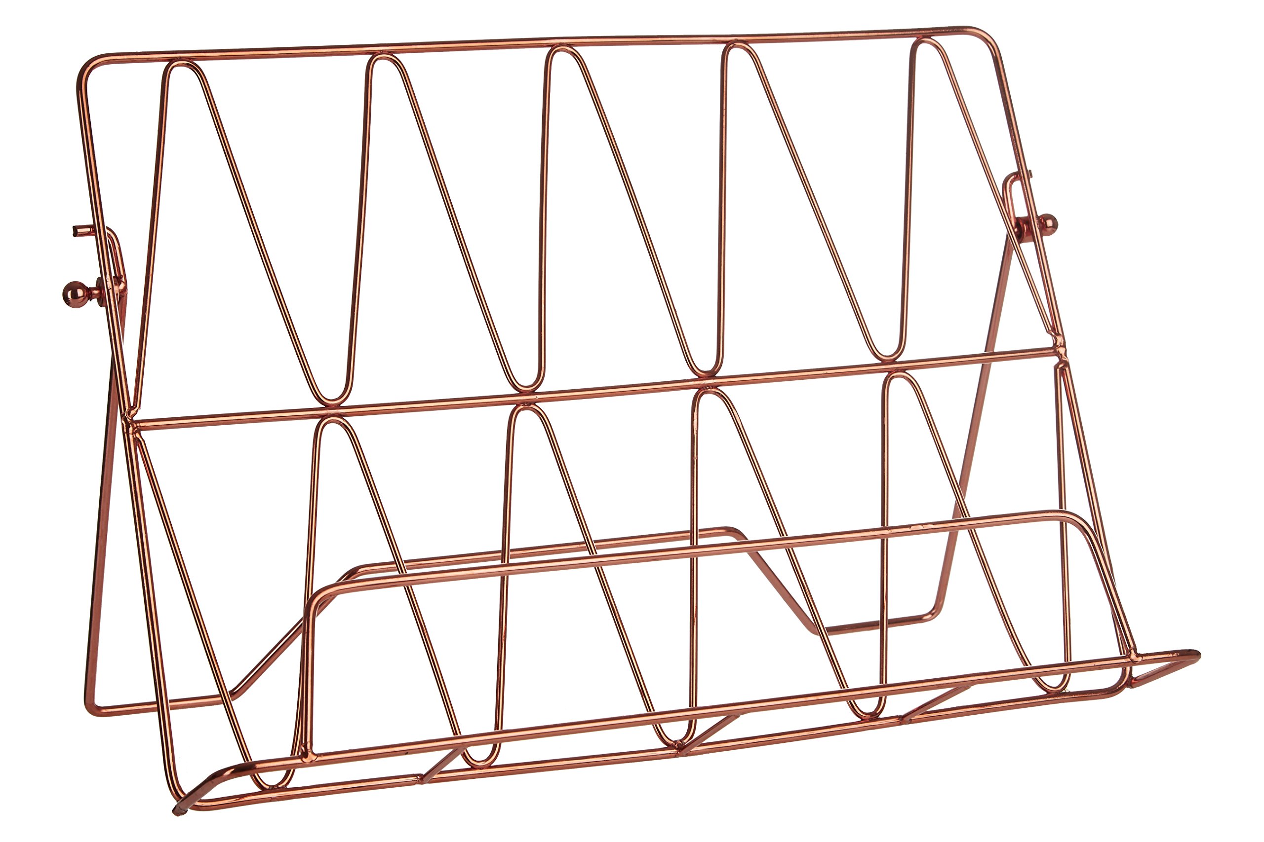 Premier Housewares 507561 Vertex Cookbook Stand - Copper Plated , 17 x 30 x 21 cm