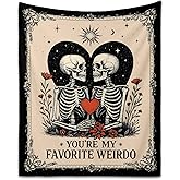 Valentines Day Gifts for Him Her - Wedding Anniversary Blanket for Women Men, Birthday Gifts for Boyfriend Girlfriend, Halloween Blanket, I Love You Gift, Christmas Engagement Wedding Gift, 60''x50''
