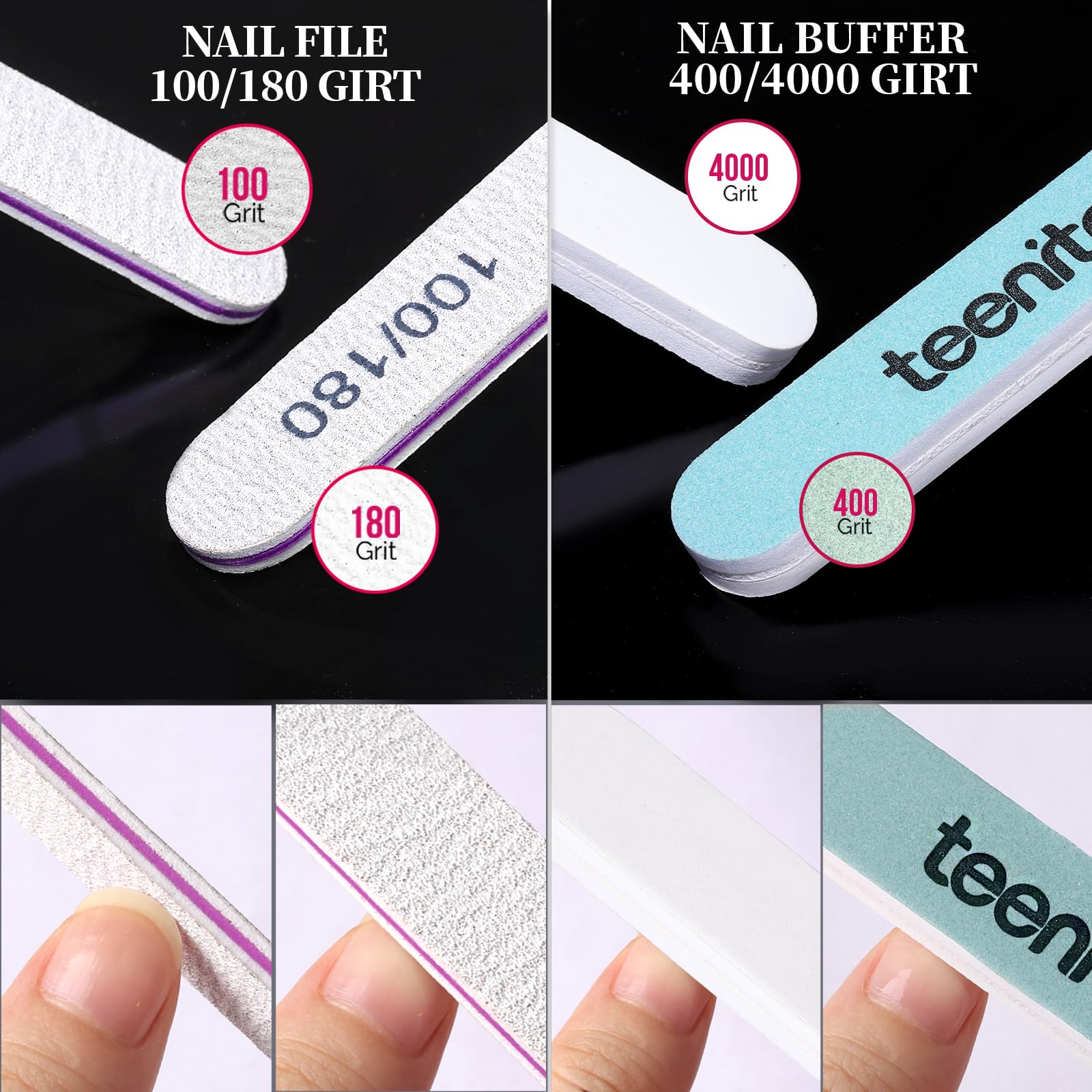 Teenitor 600 Pcs Clear Coffin Nail Tips, Acrylic Nail Kit, Clear Press On Nails, Long Fake Nails Coffin Nail Tips Full Cover, Acrylic Nail Clipper Nail Stand for False Nails - Image 8