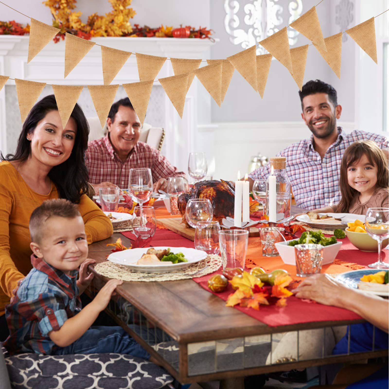 30 Discount On Katoom 12m Wimpelkette Outdoor 50pcs Jute Wimpel Vintage Hochzeit Wimpelgirlande Viralix