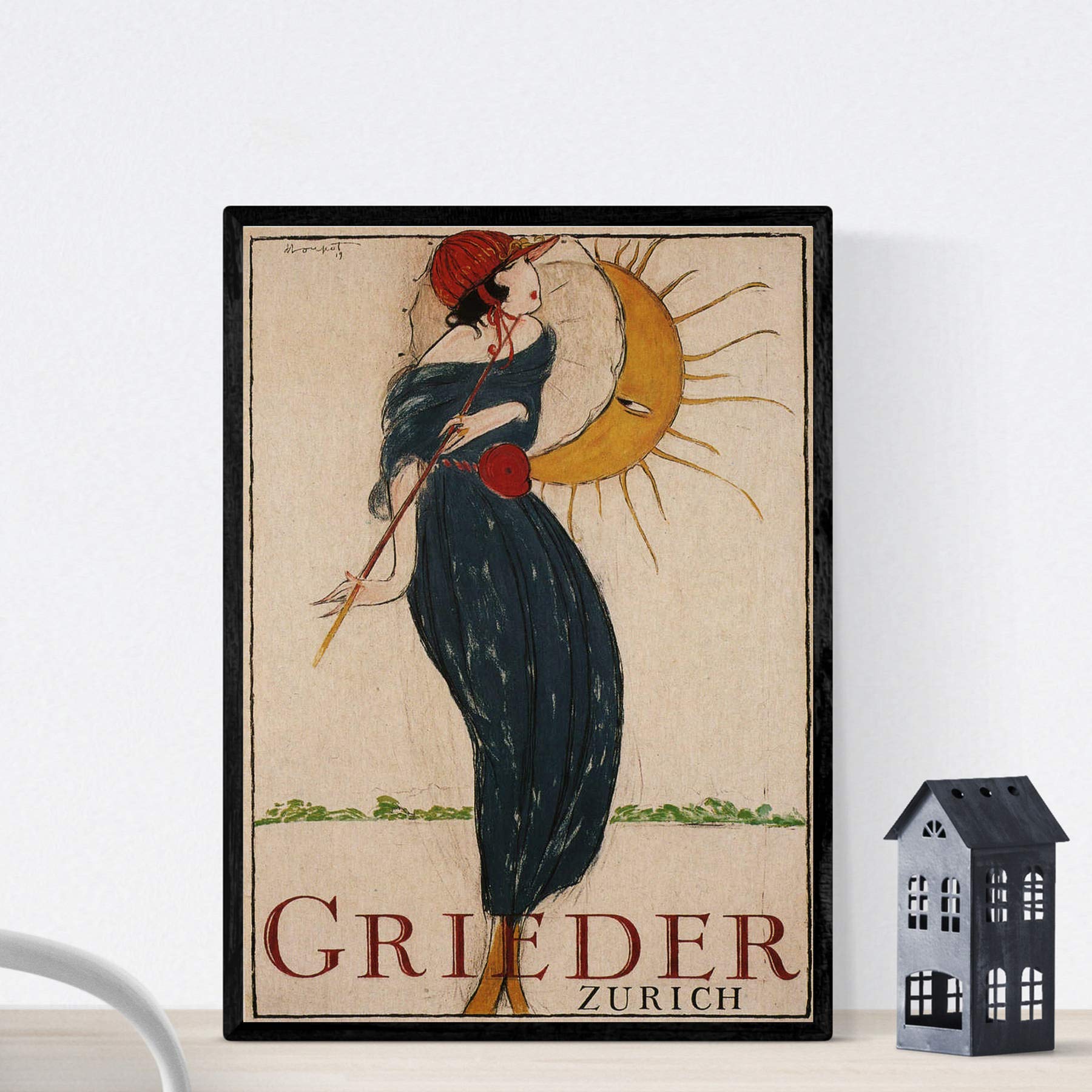 Nacnic Vintage Poster Vintage Poster Grieder. A3 size