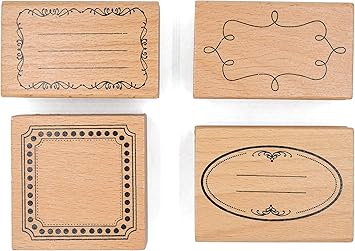 Amazon Missorange 木製ゴム印セット フレームスタンプ クリエイティブスタンプセット クラフトカード スクラップブッキング 手帳用 4個セットm 13 スタンプ 文房具 オフィス用品 Amazon Missorange 木製ゴム印セット フレームスタンプ クリエイティブスタンプセット クラフトカード スクラップブッキング 手帳用 4個セットm 13 スタンプ 文房具 オフィス用品