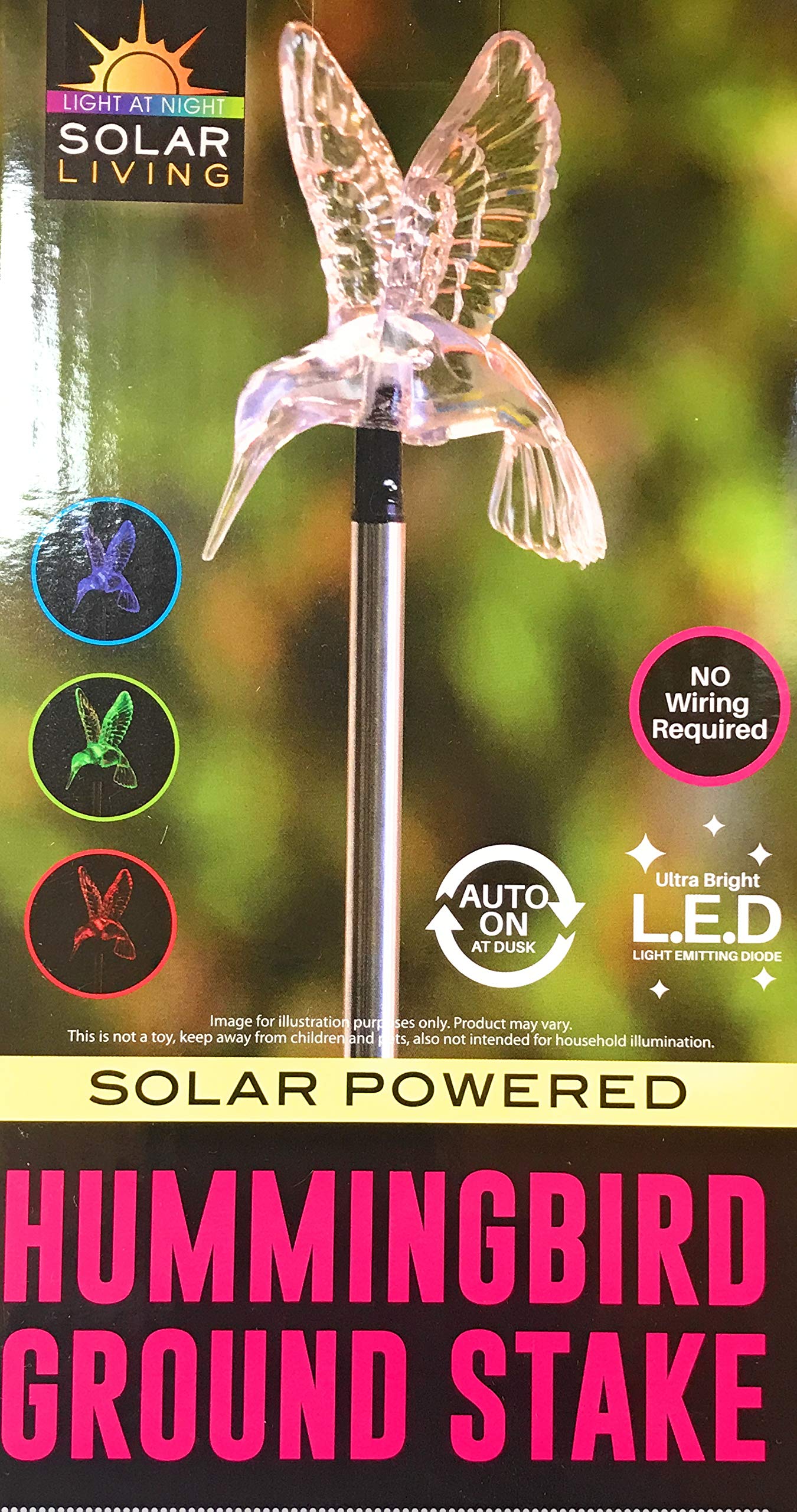 Solar Powered Hummingbird Ground Stake