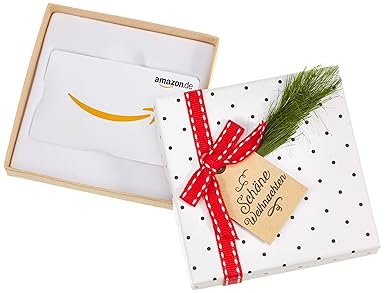 Amazon.de Geschenkkarte in Geschenkbox (Tannenzweig) - mit kostenloser Lieferung per Post