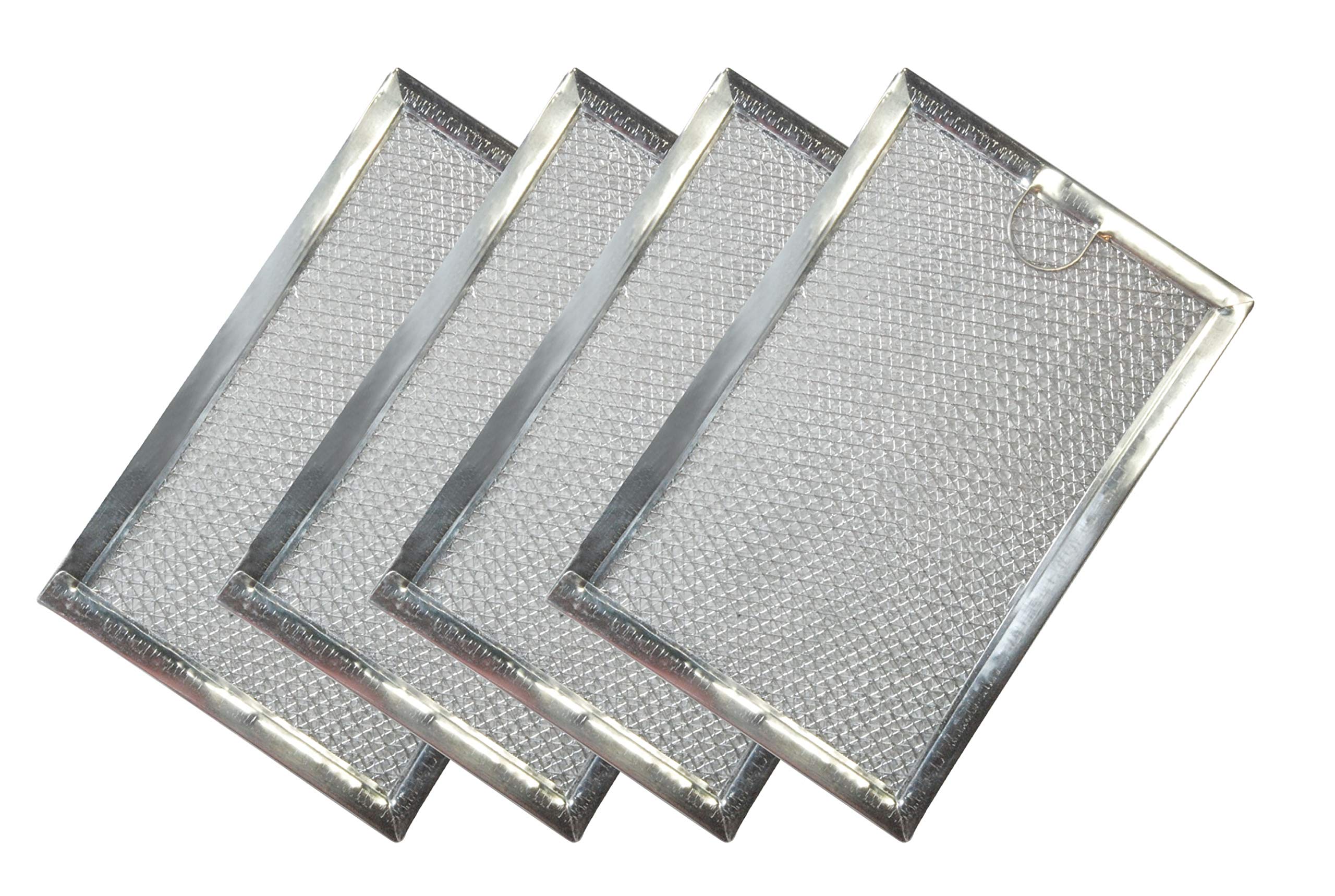 Amazinpure 4-Pack WB06X10309 5230w1a012b Microwave Grease Filters Compatible with GE WB06X10359 WB06X10654 LG 5230W1A012A 5230W1A012C Frigidaire 5304464105 5304478913 Kenmore PS228019