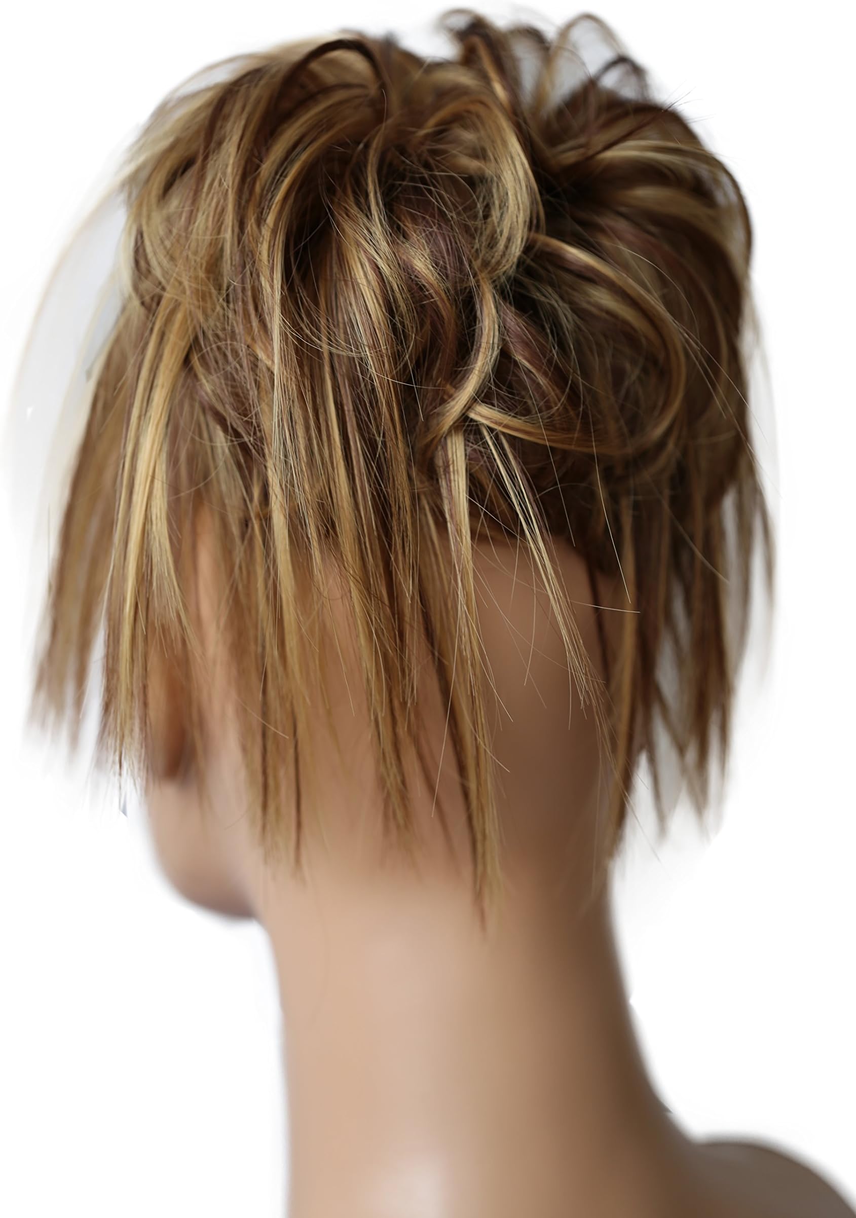 PRETTYSHOP XXL Hairpiece Scrunchy Updo Bridal Hairstyle Voluminous Wavy Messy Bun Brown Blonde Mix G23F