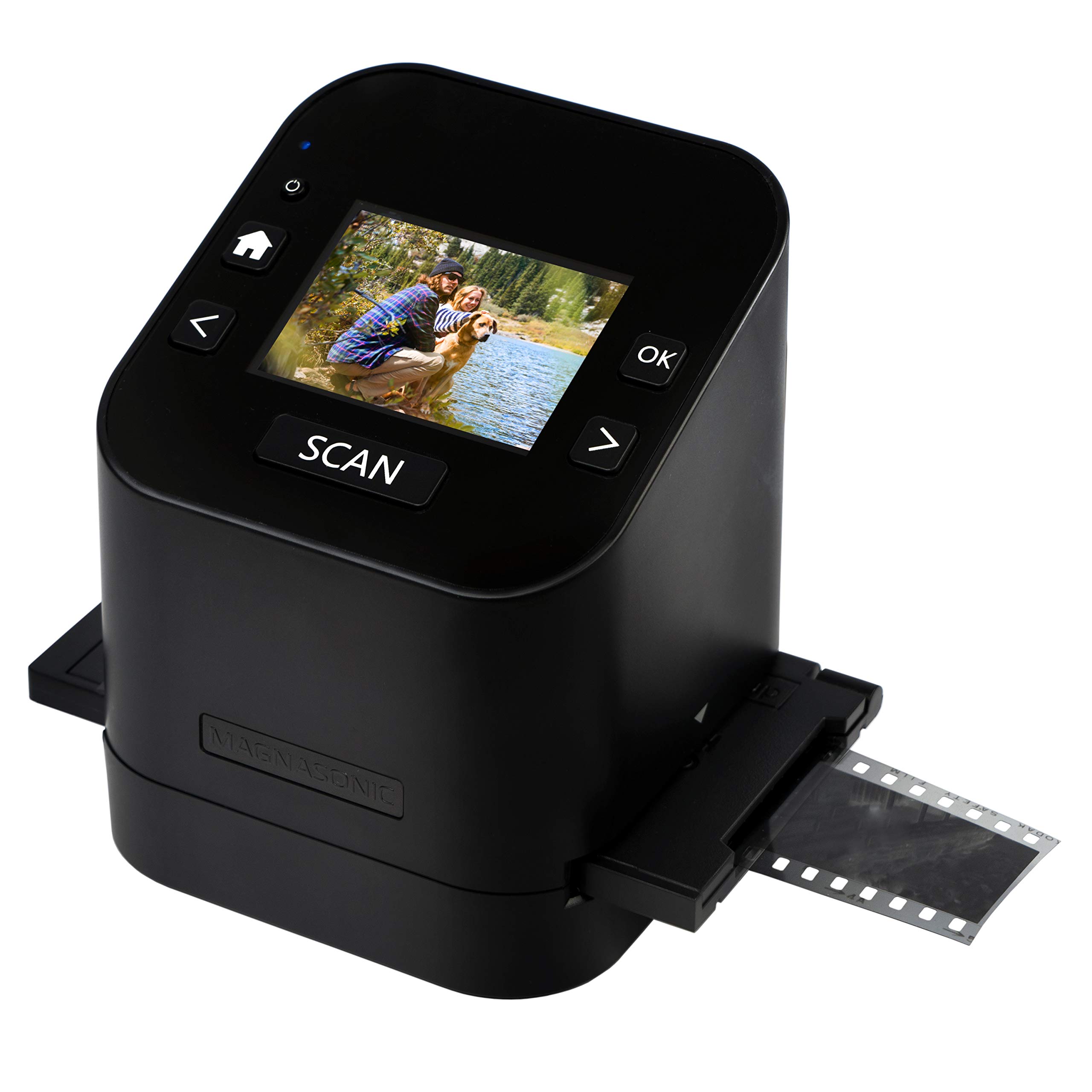 Magnasonic All-In-One Film & Slide Scanner, High Resolution 22MP, Converts 35mm/110/126/ Super 8/8mm Film & 135/110/126 Slides into Digital JPEG, 2.4