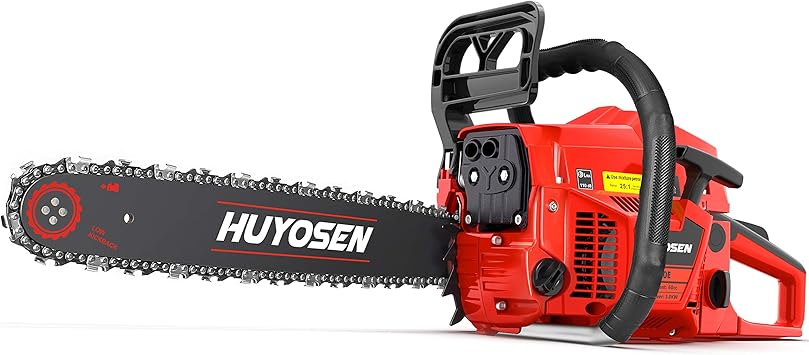 Amazon Com Huyosen 60cc 2 Stroke Gas Powered Chainsaw 20 Inch Chainsaw Cordless Handheld Gasoline Power Chain Saws For Cutting Trees Wood Garden And Farm 6020e Garden Outdoor