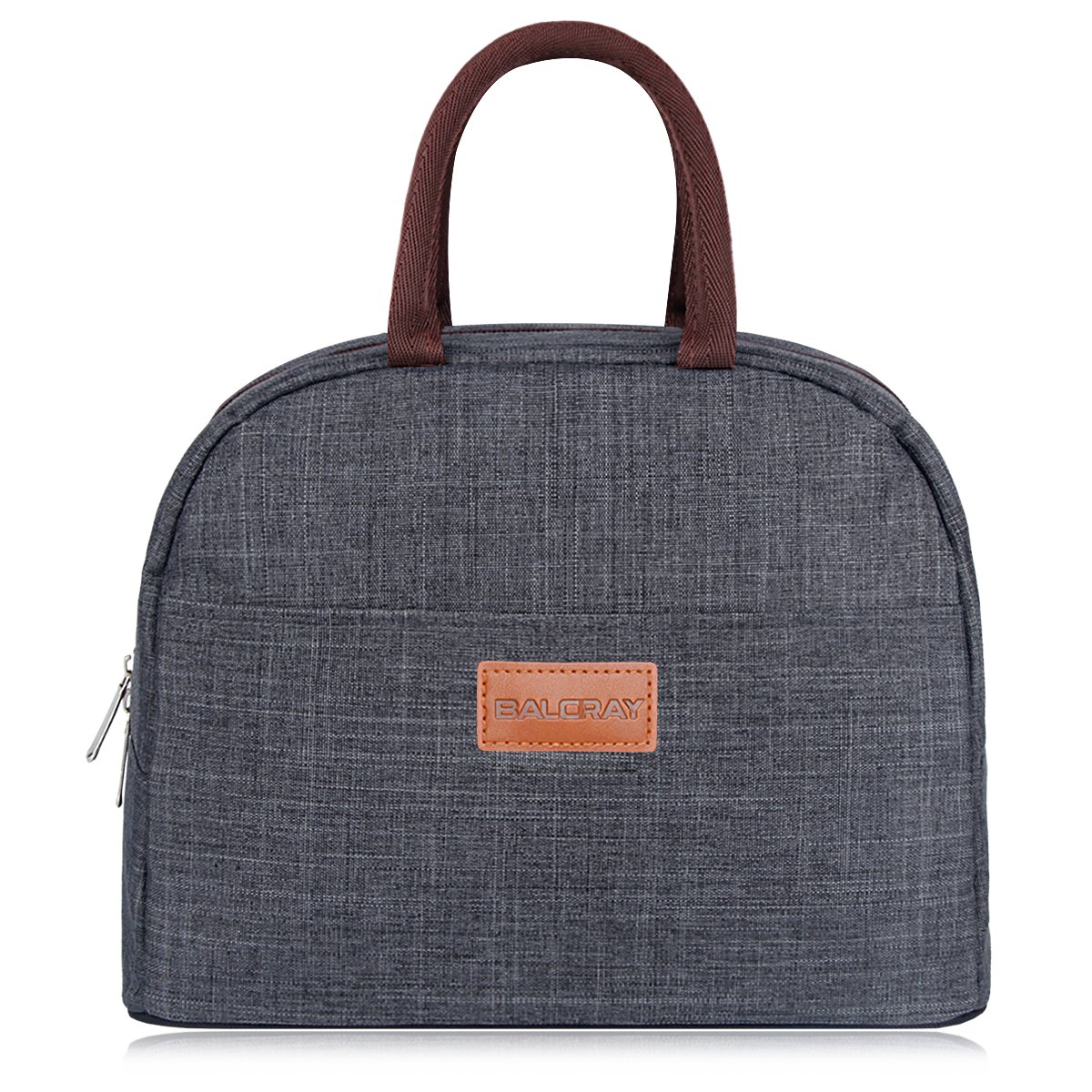 BALORAY Lunch Bag Tote Bag Lunch Organizer Lunch Holder Insulated Lunch Cooler Bag for Women/Men (Grey)