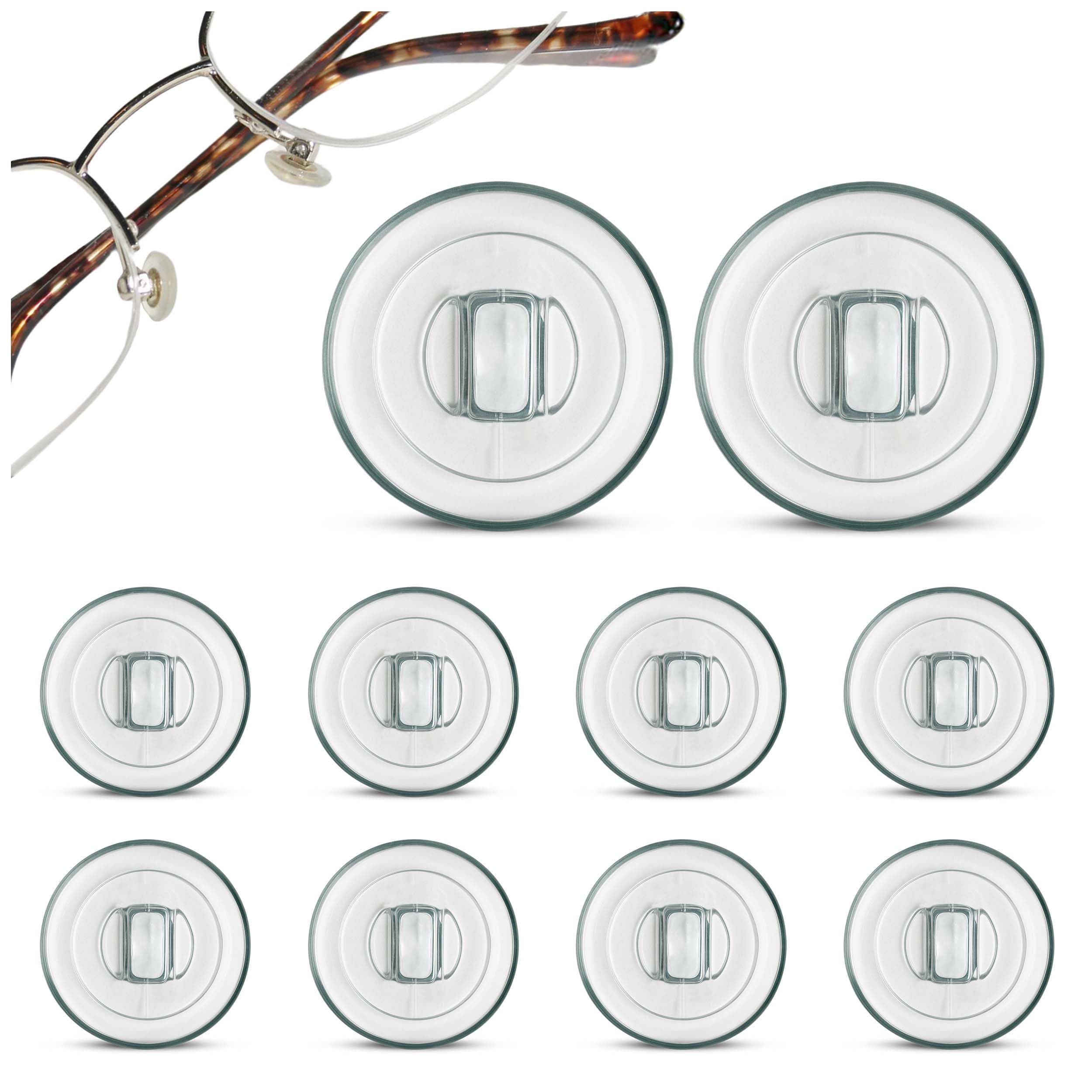 SPORTS WORLD VISION Premium Grade Round Shaped Push-in Silicone Nose Pads 9 mm/0.35'' | 5 pairs | Nose Pads for Glasses, Spectacles, Eyeglasses, Sunglasses, Reading Glasses