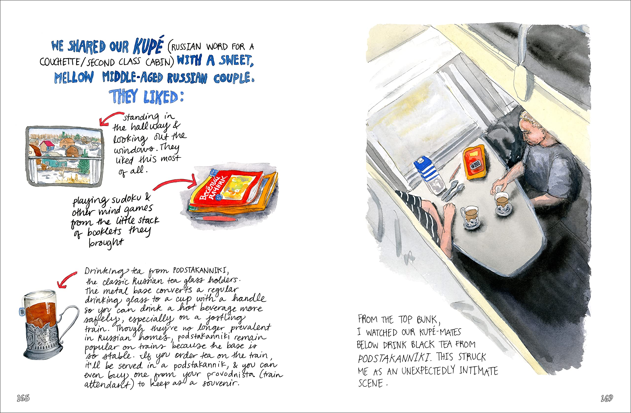 Border Crossings: A Journey on the Trans-Siberian Railway – An Artist's Illustrated Travel Guide with Cultural Tips from Beijing Through Mongolia to Moscow