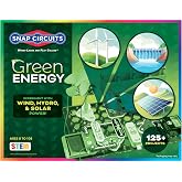 SNAP CIRCUITS Green Energy STEM Electronics Kit, 125+ Projects, Ages 8+ | Explore renewable energy and electronics with 125+ projects and 45+ reusable SNAP CIRCUITS parts