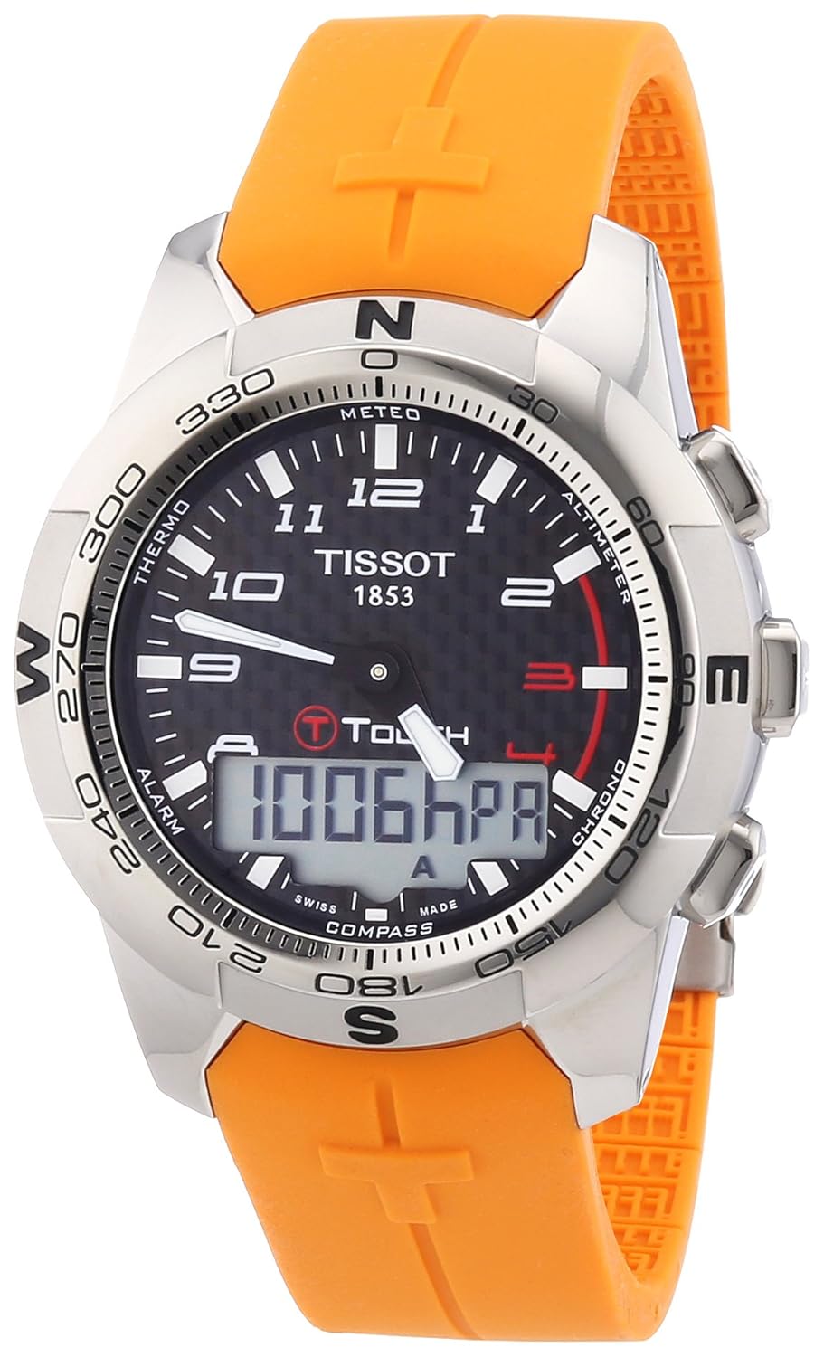 Amazon.com: Tissot Men's T0474204720701 T-Touch II Black Digital Multi  Function Watch: Tissot: Watches
