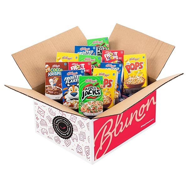 MINI CEREAL BOXES VARIETY PACK – SINGLE SERVE BREAKFAST CEREAL ASSORTMENT – CARE PACKAGE GIFT BOX (25 COUNT)