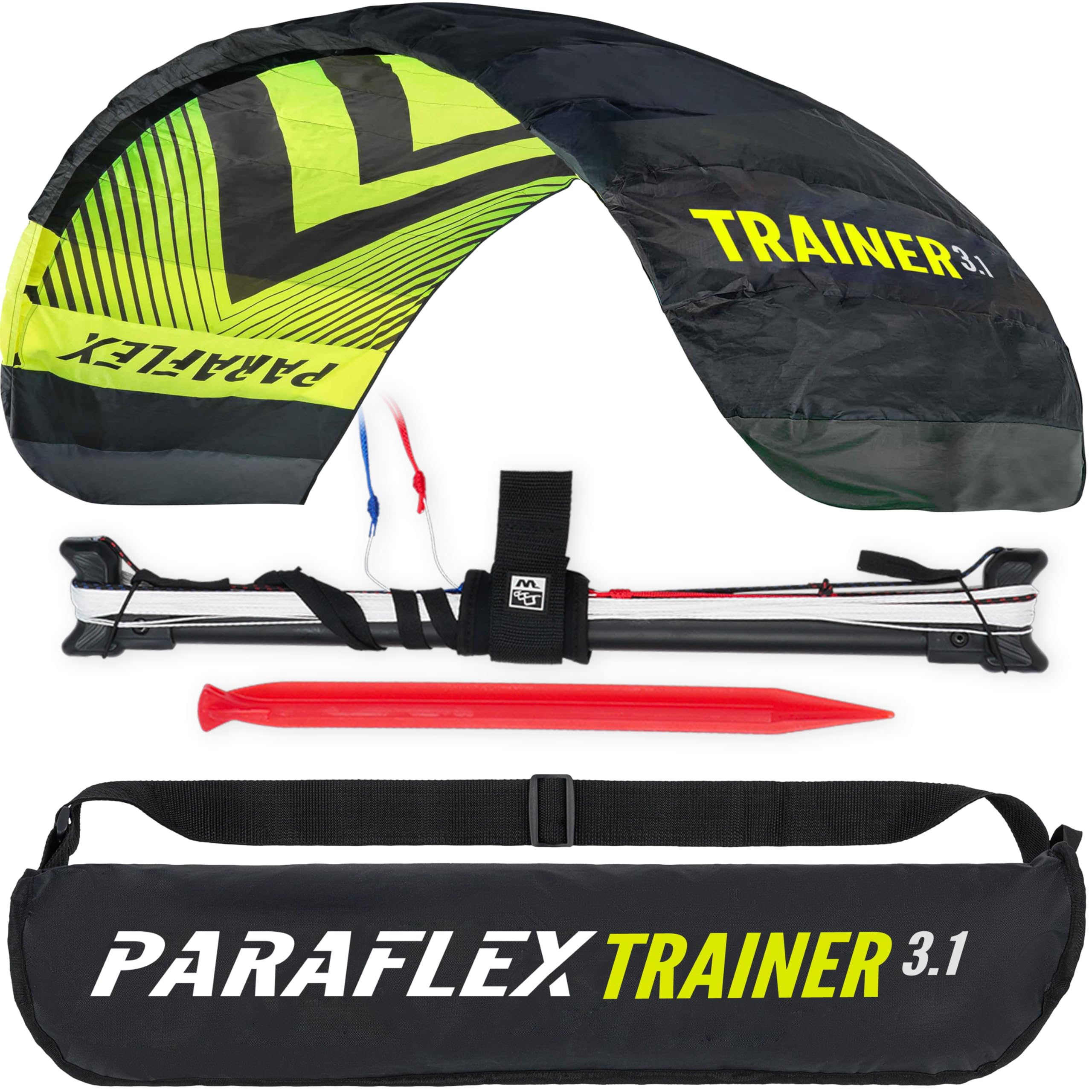 Wolkenstürmer Paraflex Trainer 3.1 action kite - 3 line Trainer steering mat for mountainboarding