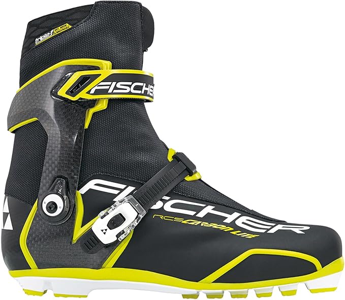 Fischer RCS Carbonlite Skate Boot Black/Yellow, 42.0