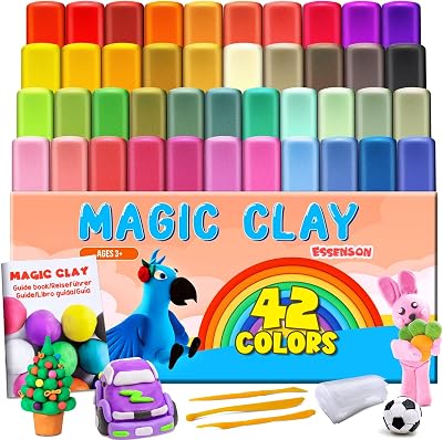 ESSENSON Air Dry Clay 42 Colours Modelling Clay for Kids with Tools
