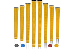 BYBOMYA Golf Grips 8 Pack Rubber Mens Golf Club Grip Comfortable Soft 8 Grips Set Non-Slip Golf Club Grips for Men and Women Standard/Midsize Golf Grips 4 Colors All-Weather Arthritic Grip