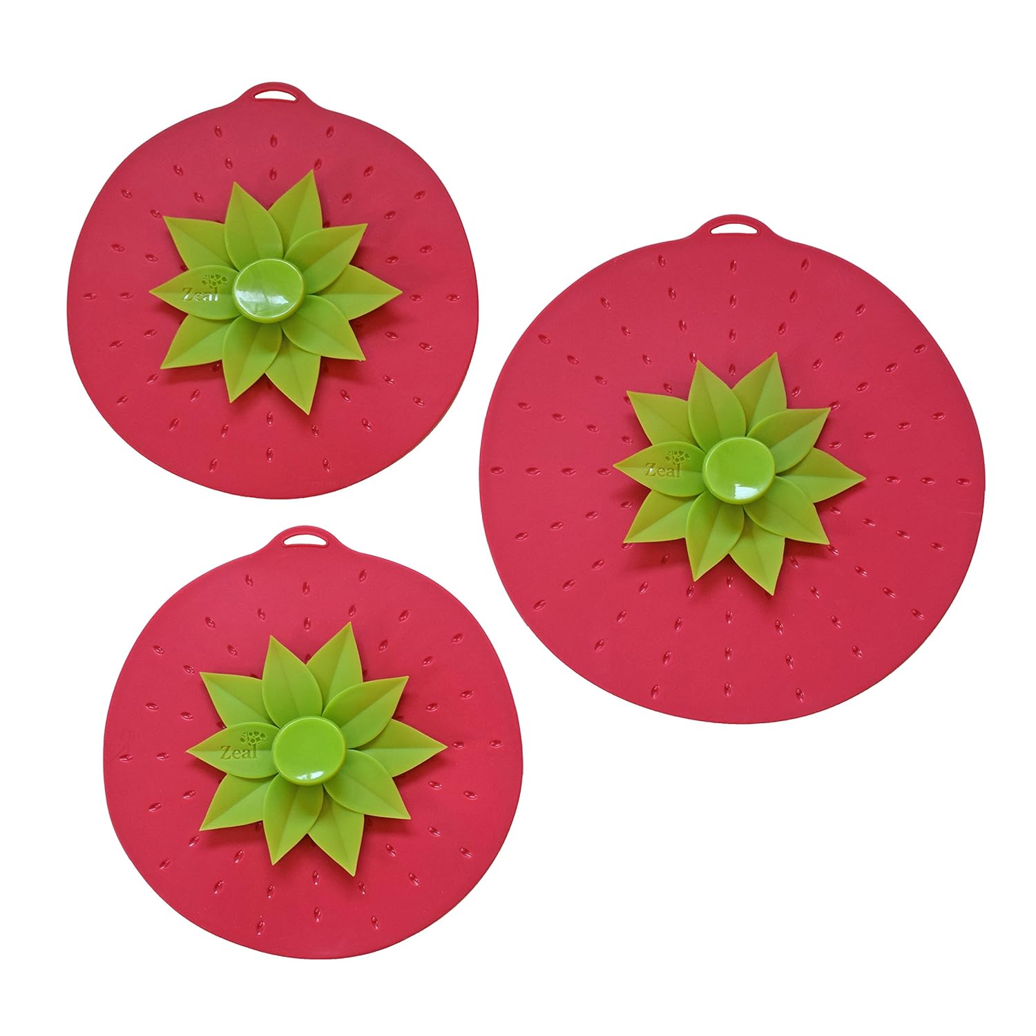 Zeal Push a sello hermético de silicona tapa de cocina Set de 3 ...